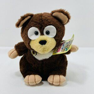Vintage Amuse Tsuretete My Pet Bear Plush Toy 8” Japanese Japan Kawaii Tag Bell